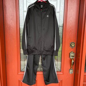 Youth Boy's STARTER Track Suit LARGE 10-12 Black Gray